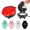 Cross-border portable household waffle maker, mini breakfast machine, baking cake, heart-shaped round thin pancake, electric griddle details Picture
